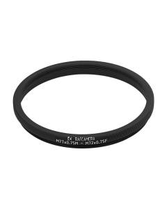 M77x0.75 male to M72x0.75 female thread adapter (77mm to 72mm step-down ring)