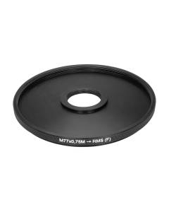 M77x0.75 male to RMS female thread adapter (77mm to RMS step-down ring)