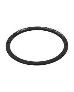 M77x0.75 male to M67x0.75 female thread adapter, flangeless