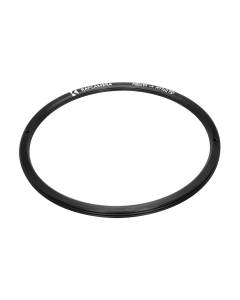 M85x1 male to M77x0.75 female thread adapter (filter step-down ring), flangeless