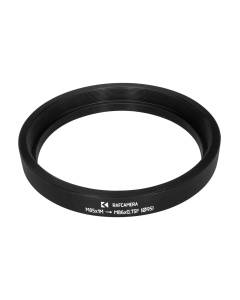 M85x1 male to M86x0.75 female thread adapter with 95mm outer diameter