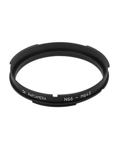 Norita 66 lens to Mamiya 645 camera mount adapter, short