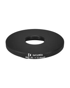 RMS female thread to Sony E-mount camera mount adapter