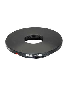 RMS female thread to Minolta MD camera mount adapter