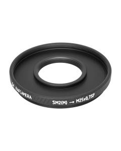 SM2 male to M25x0.75 female thread adapter