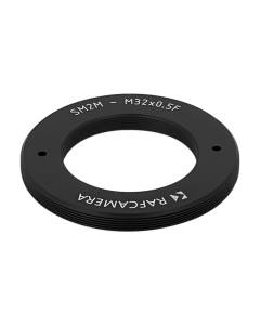 SM2 male to M32x0.5 female thread adapter, flangeless