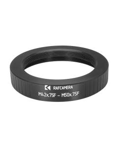 T2 female to M50x0.75 female adapter for Rodenstock lenses