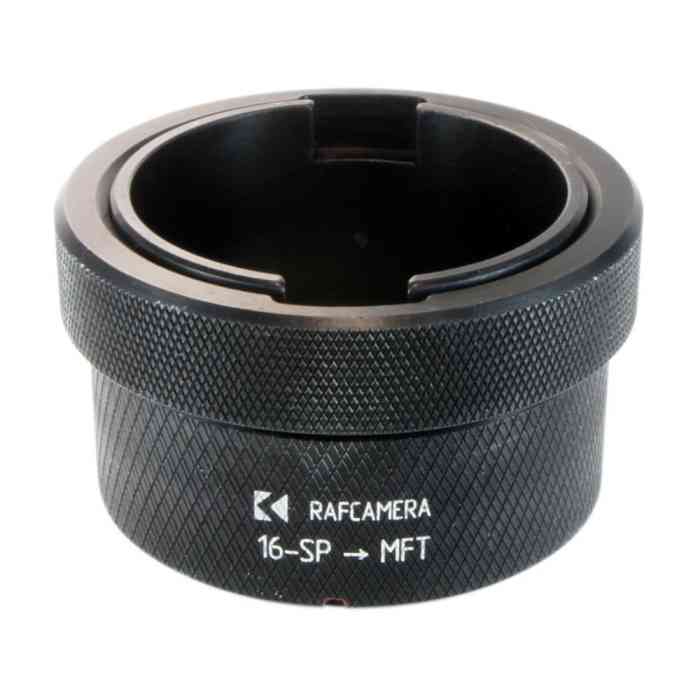 Krasnogorsk-2 (and 16-SP) lens to MFT (micro 4/3) camera mount adapter with bayonet nut