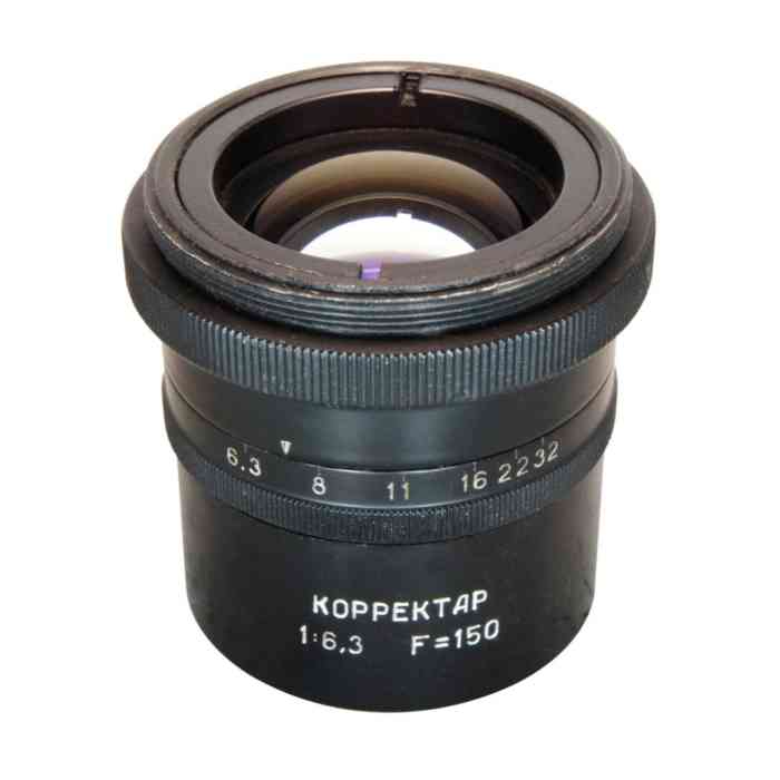Correctar 6.3/150mm lens for microphotography, hi-res, #64129