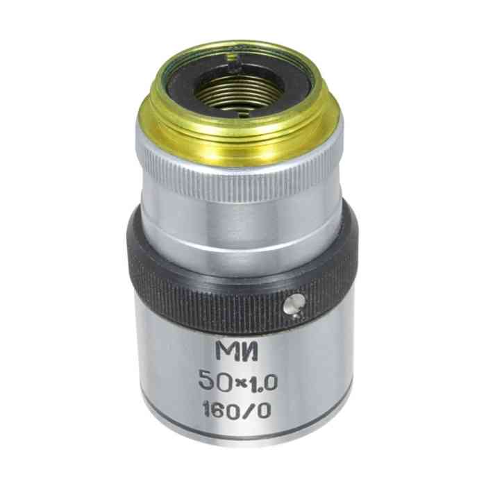 LOMO Microscope Objective - Achromat 50x1.0, Oil