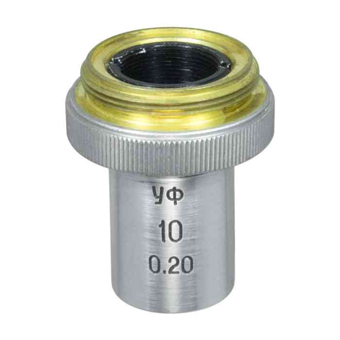 LOMO Microscope Objective - 10x0.20, Ultraviolet