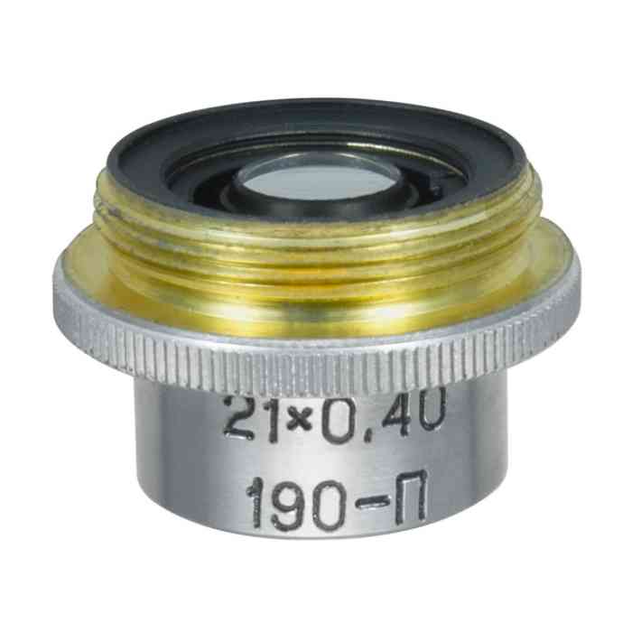 LOMO Microscope Objective - Achromat 21x0.40, Polarisation