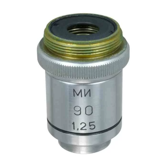 LOMO Microscope Objective - Achromat 90x1.25, Oil, Phase
