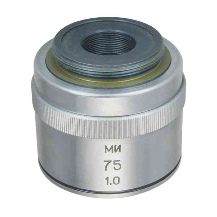 LOMO Microscope Objective - 75x1.0, IR, OI, Mirror