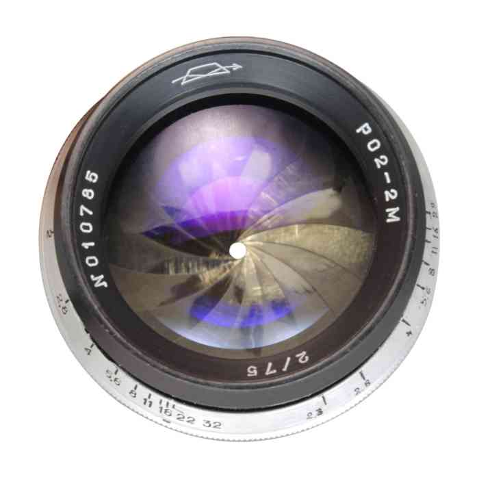 Optical Block of LOMO (KMZ) 2/75mm lens RO2-2M, #010785