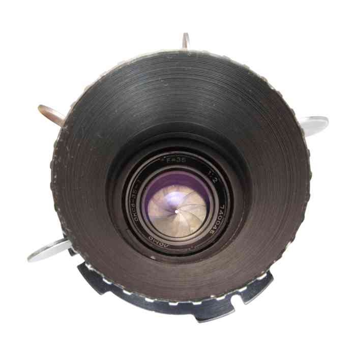 LOMO lens OKC8-35-1 2/35mm, T/2.2, Konvas OCT-18 mount, #740045