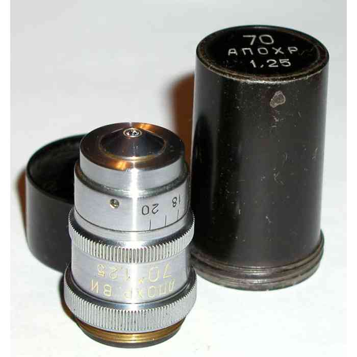 LOMO Microscope Objective - APO 70x1.25, WI