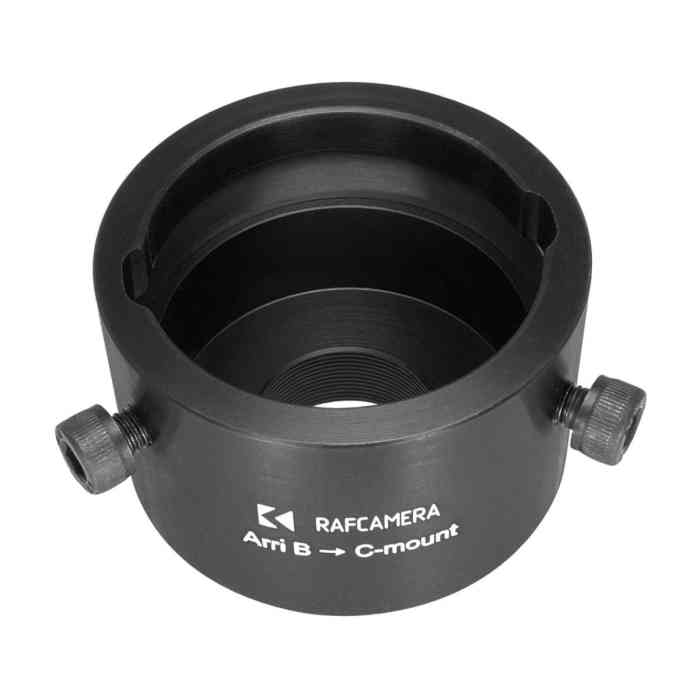 Arri Bayonet (Arri-B) lens to C-mount camera adapter