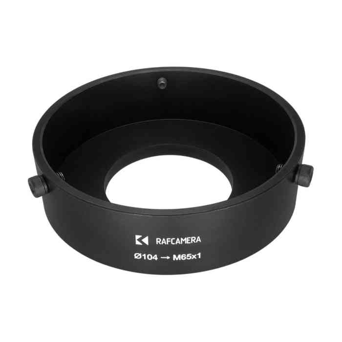 104mm clamp to M65x1 male thread adapter for LOMO projection lenses
