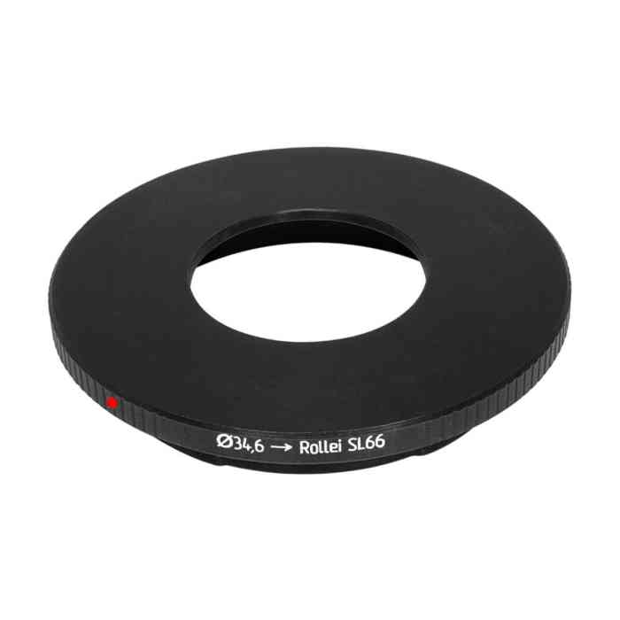 34.6mm to Rolleiflex SL66 mount adapter for Compur, Copal, Prontor shutters