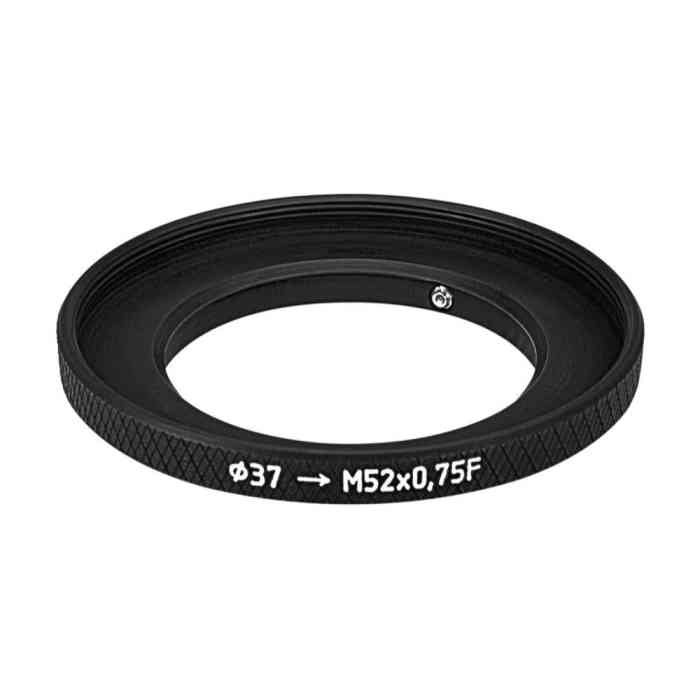 37mm clamp to M52x0.75 female thread adapter (step-up ring) for Kiev-16U lenses
