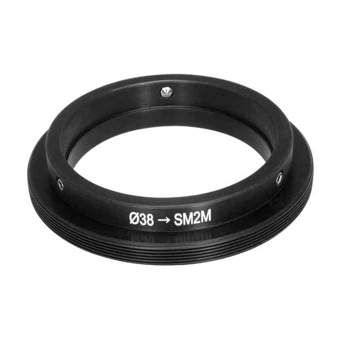 38mm clamp to SM2 male thread adapter for Schneider Macro-Symmar lens