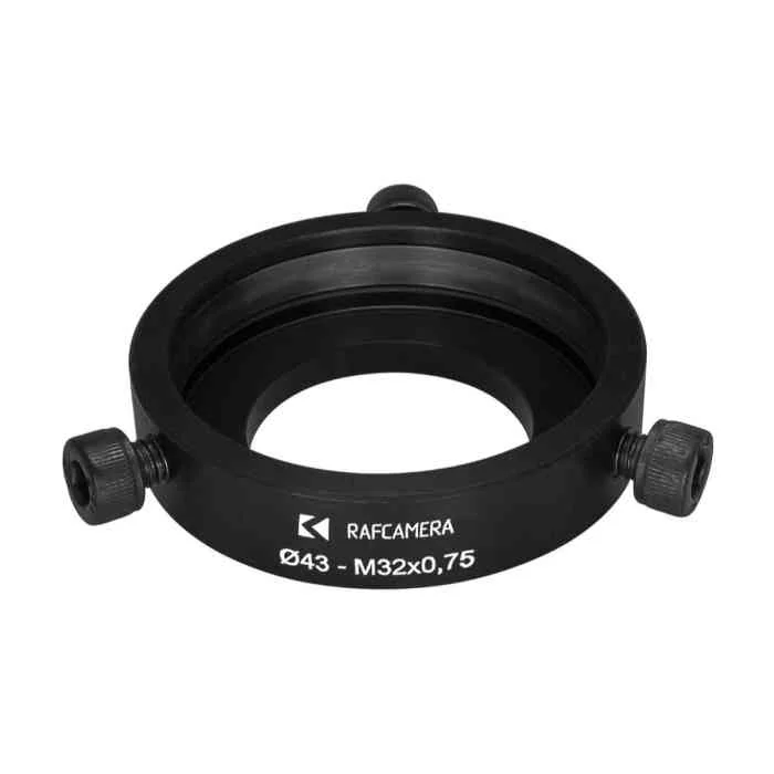 43mm clamp to M32x0.75 male thread adapter (for Kowa 16-D lenses)