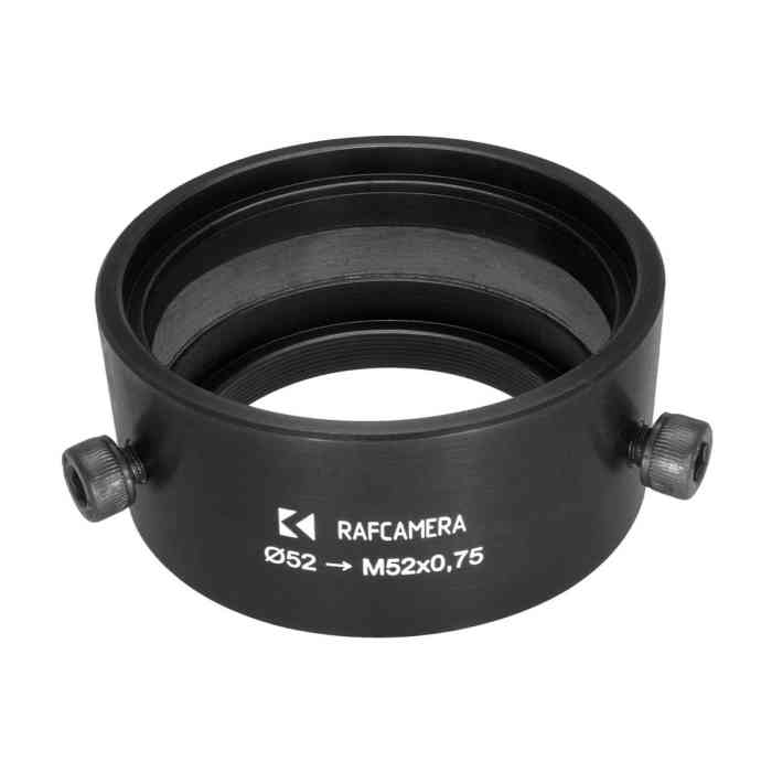 52mm clamp to M52x0.75 male thread adapter for Canon projection lens