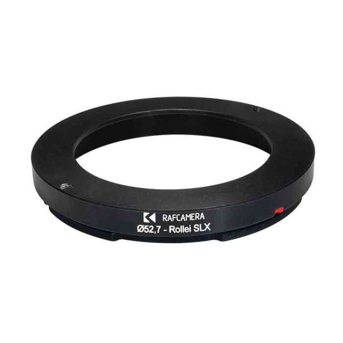 52.7mm to Rolleiflex SLX mount adapter for Compur #2 shutters