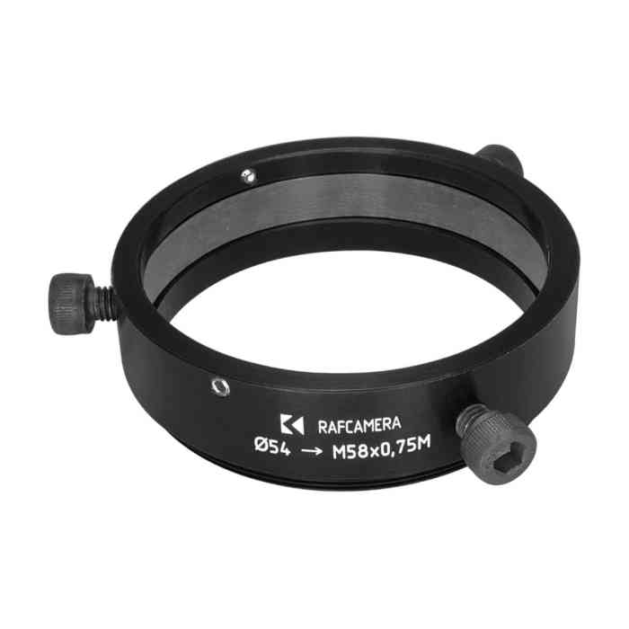 54mm clamp to M58x0.75 male thread adapter for Kowa Anamorphic 35 1.5x