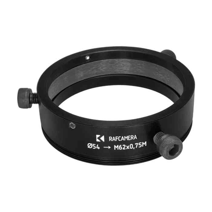 54mm clamp to M62x0.75 male thread adapter for Kowa Anamorphic 35 1.5x