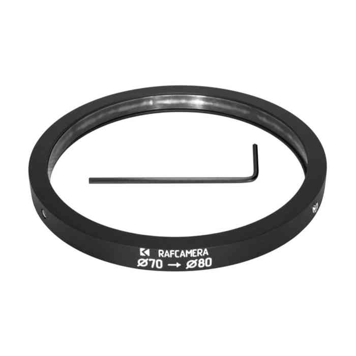 70mm clamp to 80mm outer diameter adapter