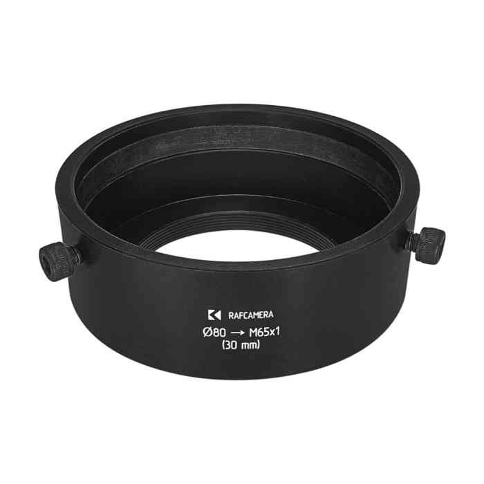 80mm to M65x1 adapter (Meopta projection lenses on helicoids)