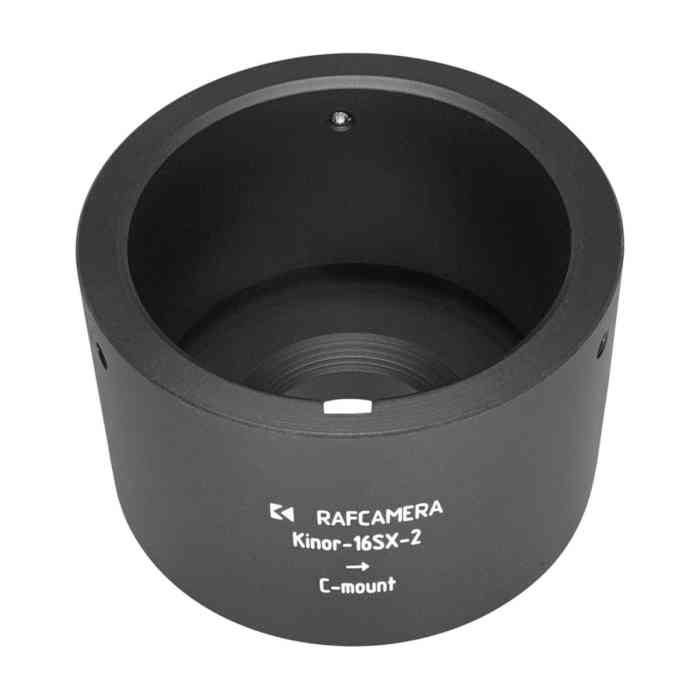 Kinor-16SX-2 lens to C-mount camera adapter
