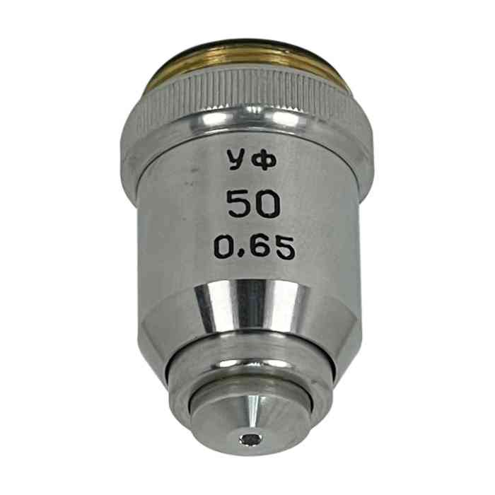 LOMO Microscope Objective - 50x0.65, Ultraviolet