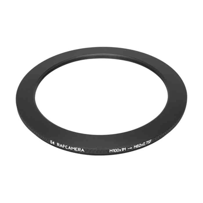 M100x1 male to M82x0.75 female thread adapter (100mm to 82mm step-down ring)