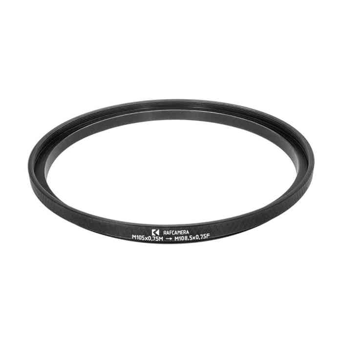 M105x0.75 male to M108.5x0.75 female thread adapter (filter step-up ring)