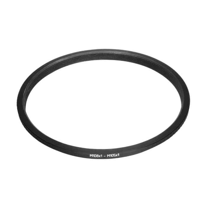 M108x1 male to M105x1 female thread adapter (filter step-down ring)