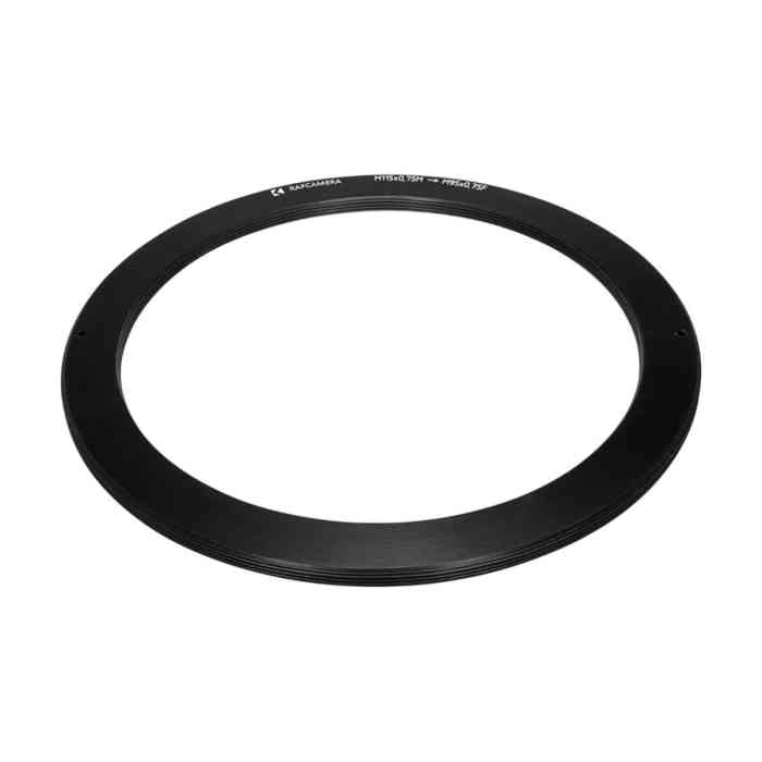 M115x0.75 male to M95x0.75 female thread adapter (115mm to 95mm step-down ring)