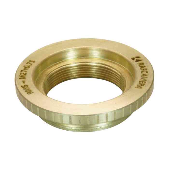 M27x0.75 male to RMS female thread adapter, bronze