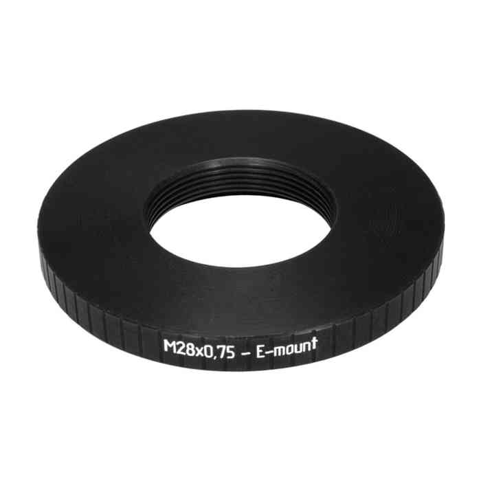 M28x0.75 female thread to Sony E-mount camera mount adapter