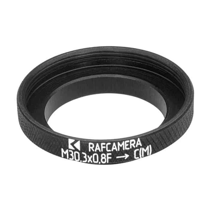 M30.3x0.8 female to C-mount male thread adapter