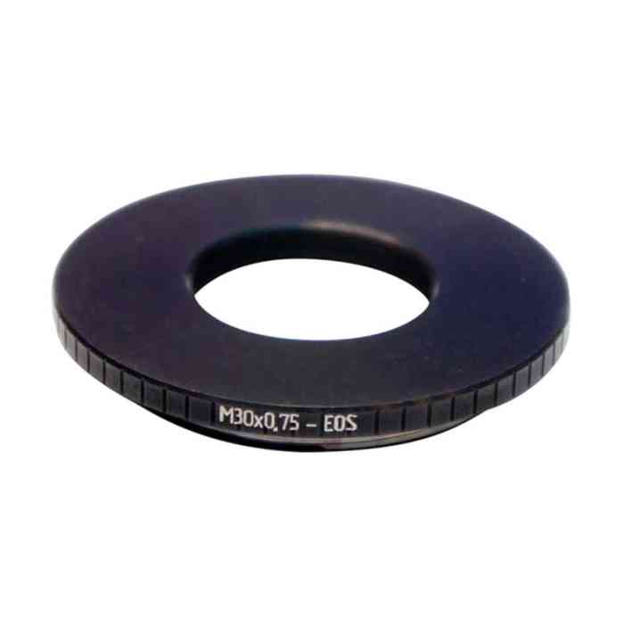 M30x0.75 thread to Canon EOS camera mount adapter