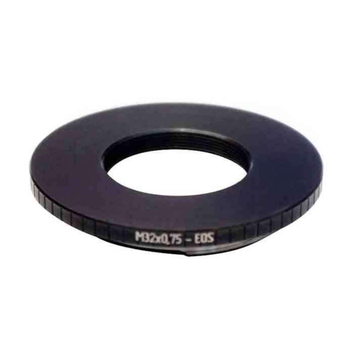 M32x0.75 thread to Canon EOS camera mount adapter