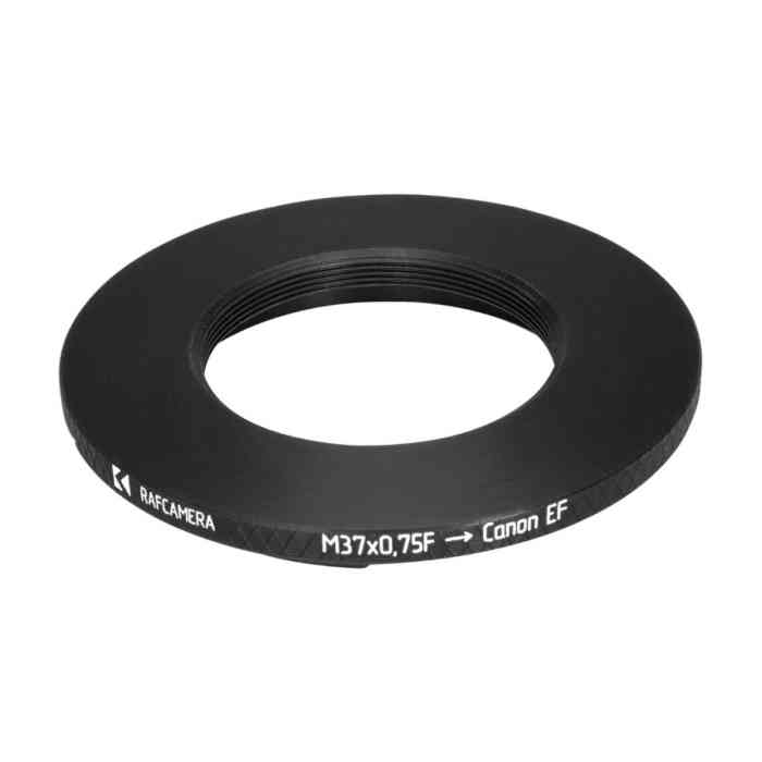 M37x0.75 female thread to Canon EF camera mount adapter for Canon 0.65/65mm lens