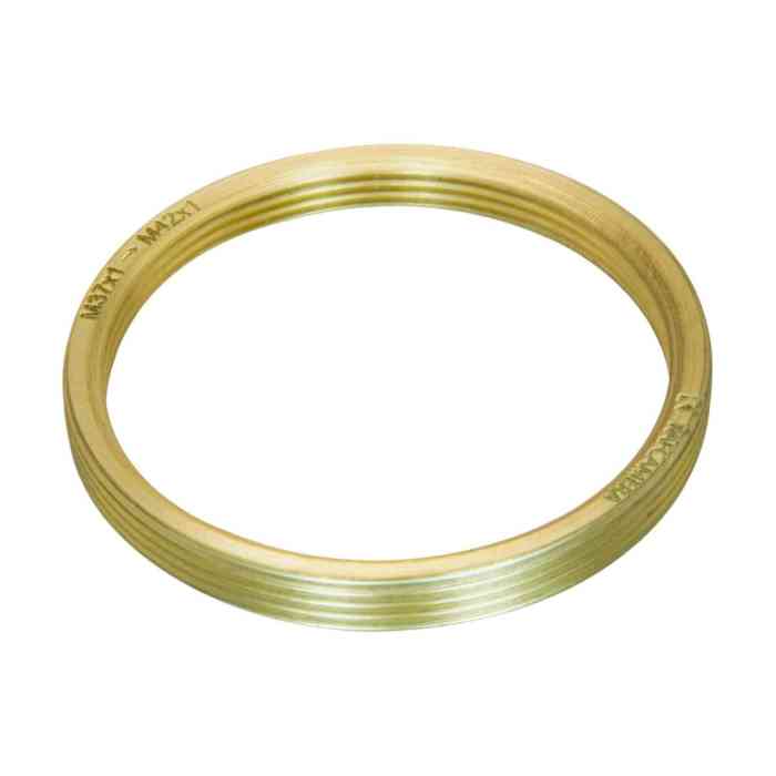 M37x1 female (Asahiflex lens) to M42x1 male thread adapter, bronze