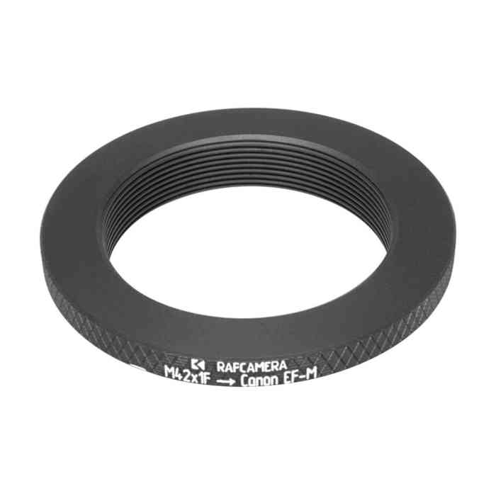 M42x1 female thread to Canon EOS-M (EF-M) camera mount adapter for helicoids
