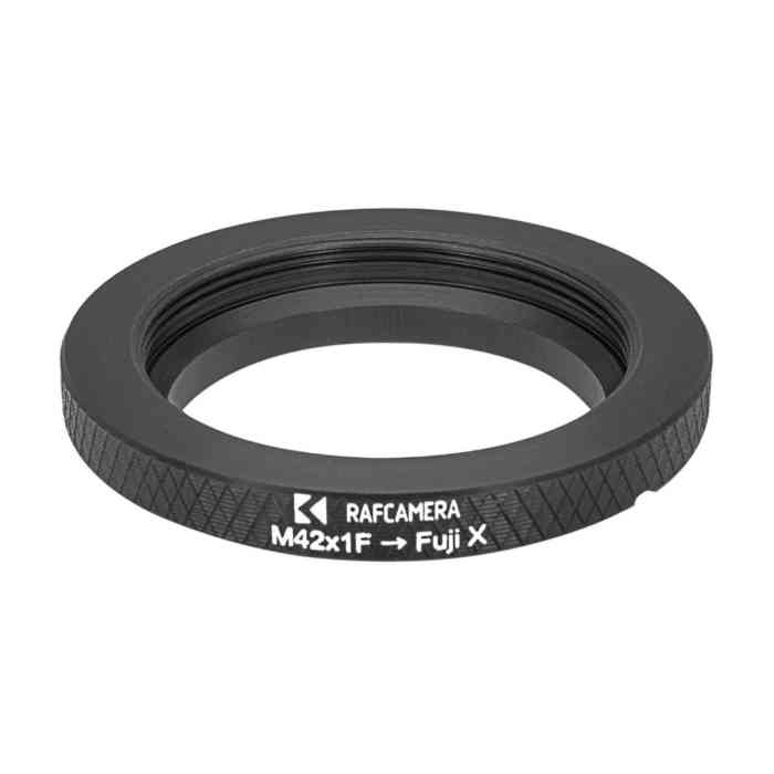 M42x1 female thread to Fujifilm X-mount (FX) adapter for helicoids