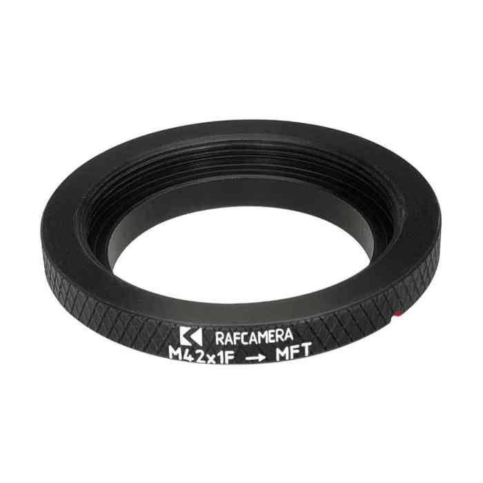 M42x1 thread to MFT (Micro 4/3) camera mount adapter for helicoids