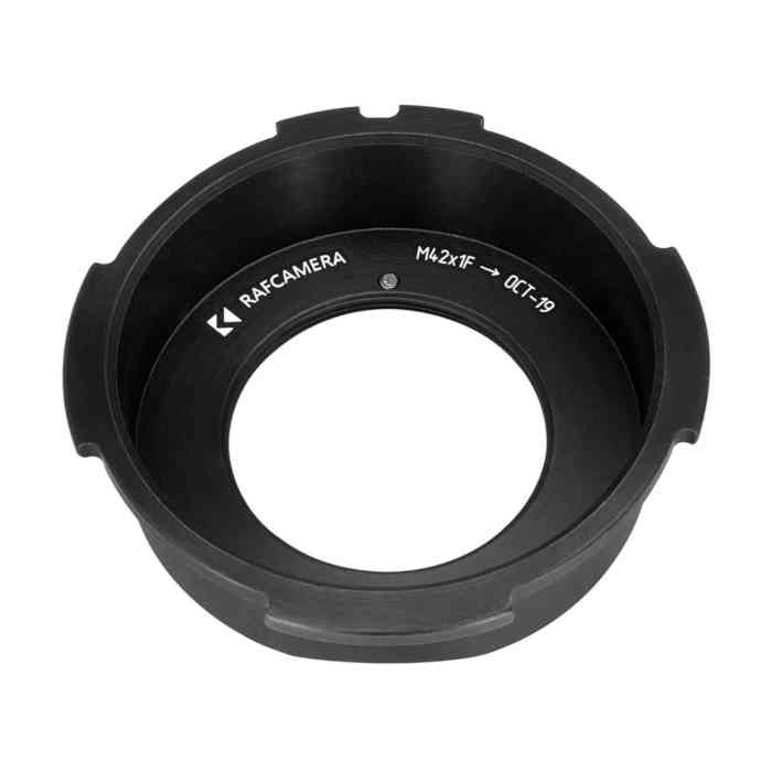 M42x1 thread lens to Konvas/Kinor OCT-19 camera mount adapter